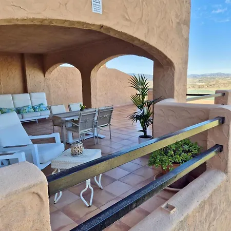 Mojacar Panoramic Terrace Apartment With Pool * Mojácar